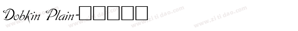 Dobkin Plain字体转换